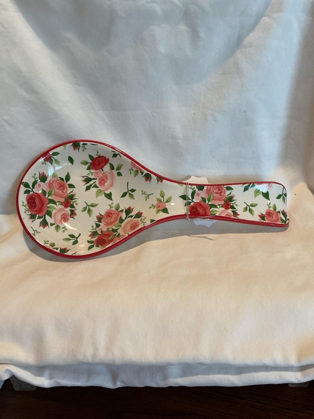 Red and Pink Roses Spoon Rest - Picture 2 of 5